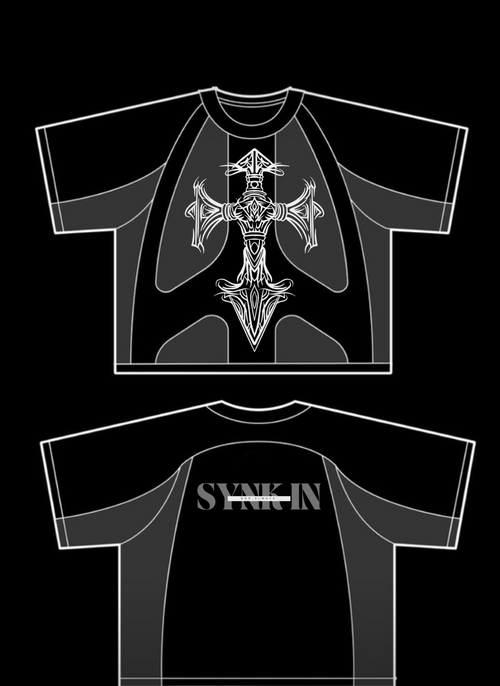 Cross Abstract Boxy Tee