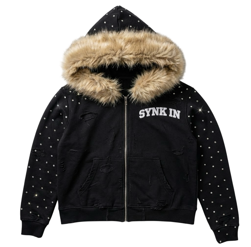 Fur Hood Zip-Up
