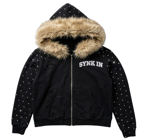 Fur Hood Zip-Up