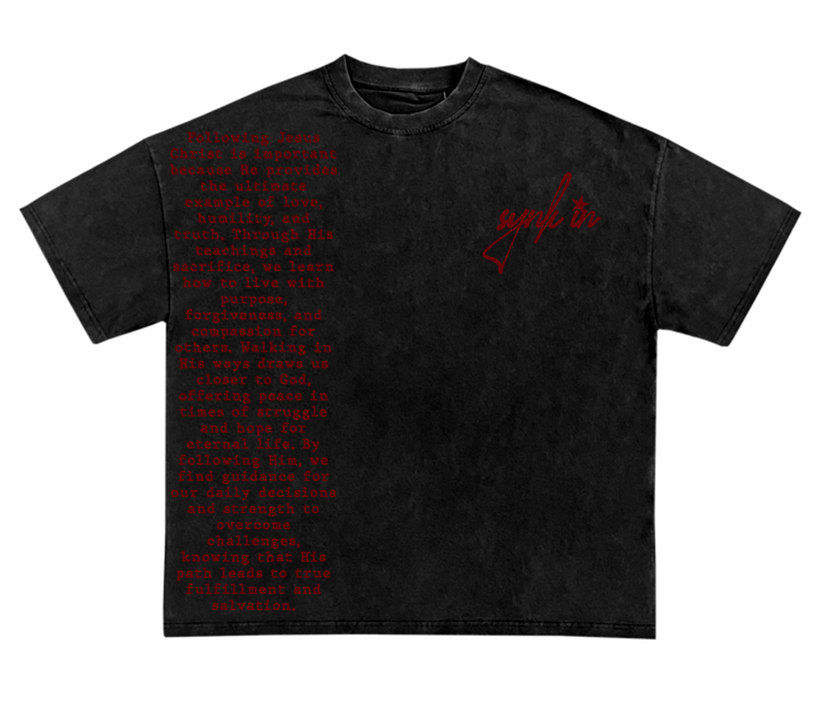 Red Importance Boxy Tee