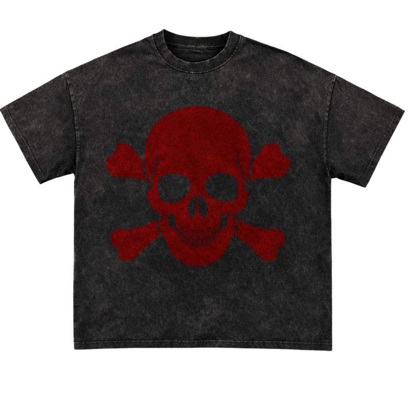 Red Skull Boxy Tee