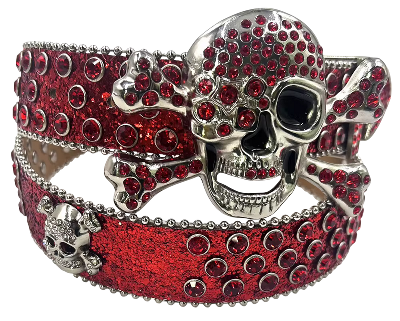 Red Rhinestone Belt