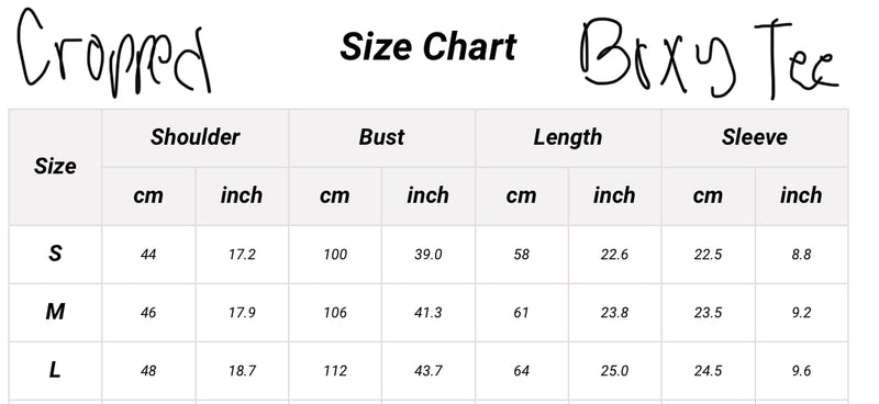 Cropped Boxy Tees